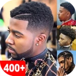 400+ black men hairstyles android application logo